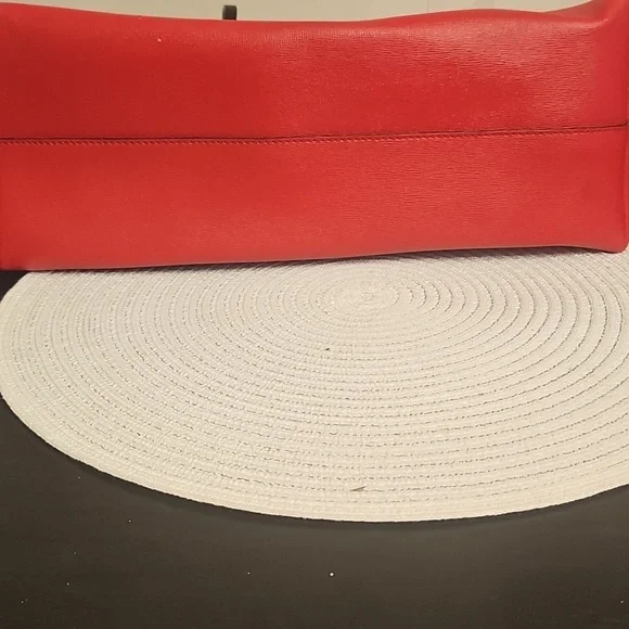 Fendi Monster Eyes Tote – Red Saffiano Leather With Fendi Charm - Picture 11 of 16